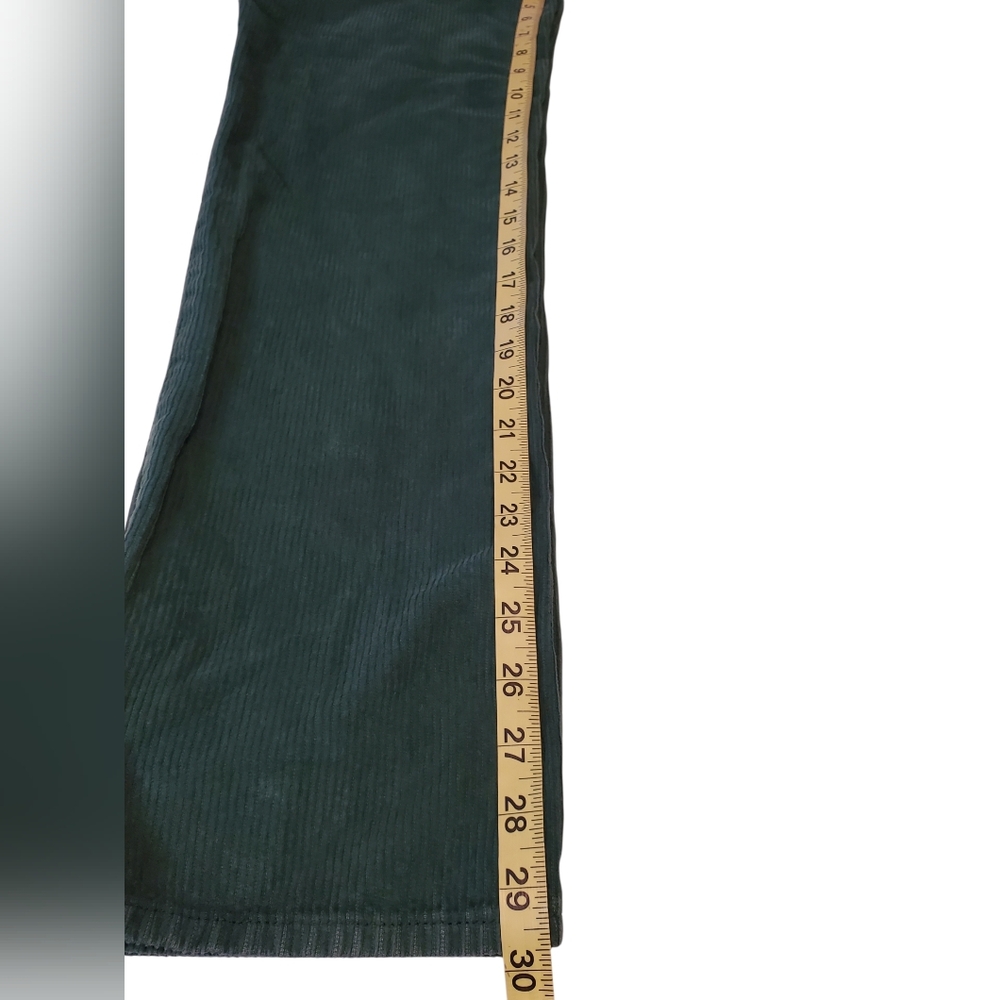 PacSun Green Corduroy Dad Jeans High Rise Button Fly Size: 22 - Picture 10 of 11